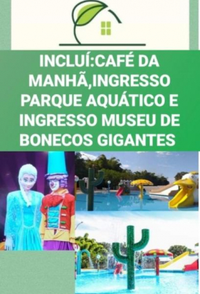 CALDAS NOVAS RESIDENCE - Inclui um ingresso por pessoa em Parque Aquático e temos HOT PARK E LAGOA PARQUE a preço promocional